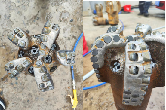 20220525 Client C used 1613BIM-2 8.5-inch 5-knife wing drill bit to complete drilling  of 1853 meters in Naiman block, Inner Mongolia